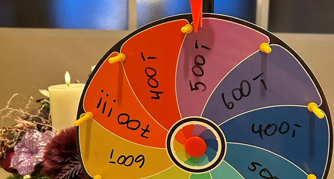 Glücksrad für guten Zweck